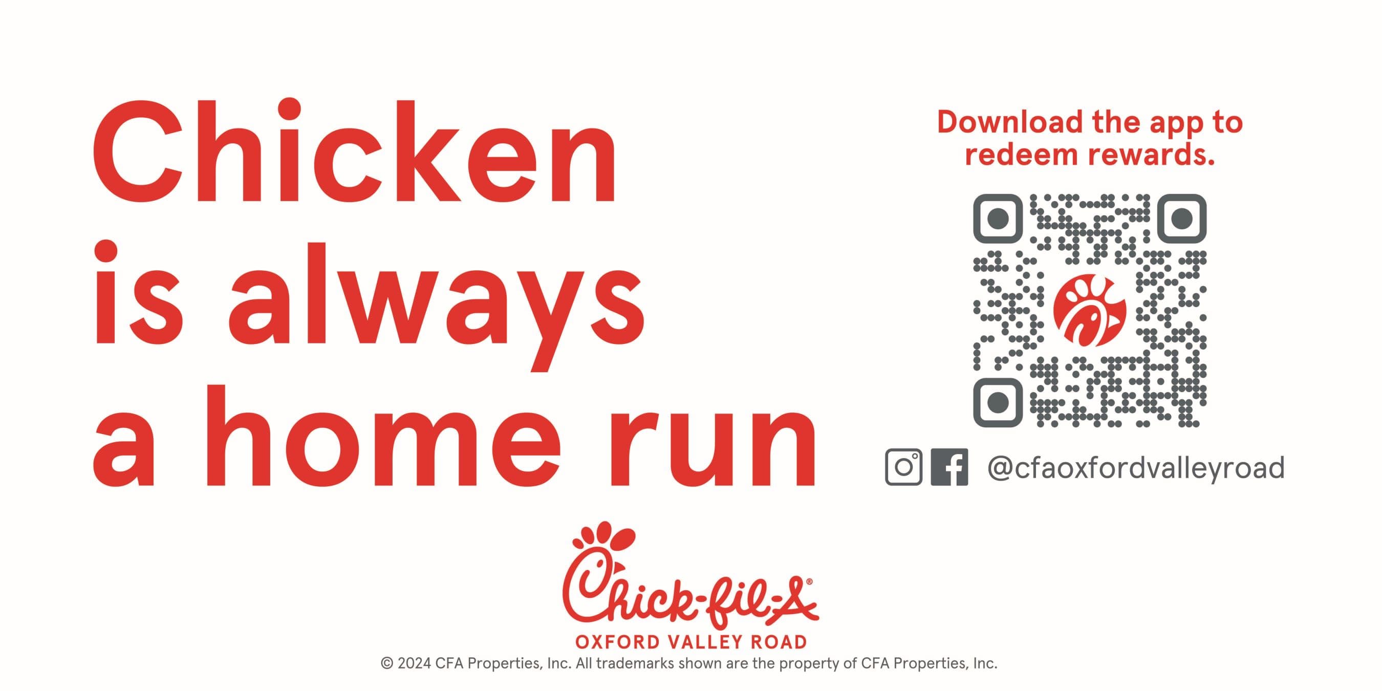 Chick-fil-A Oxford Valley Rd logo